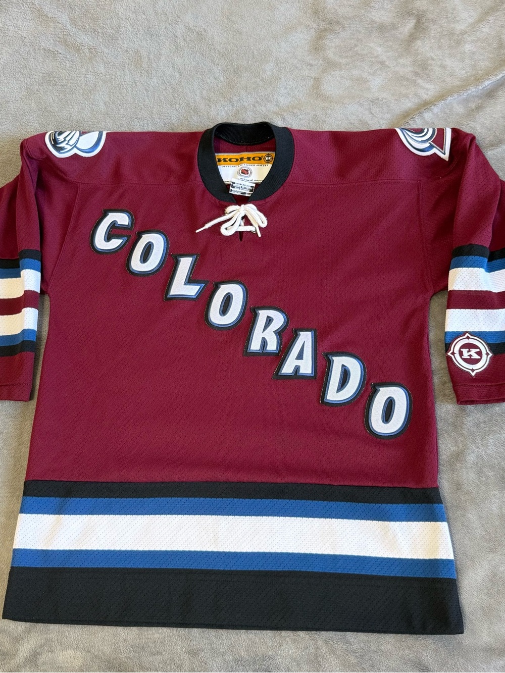 Vintage Colorado Avalanche Jersey Koho NHL Hockey Youth L/XL